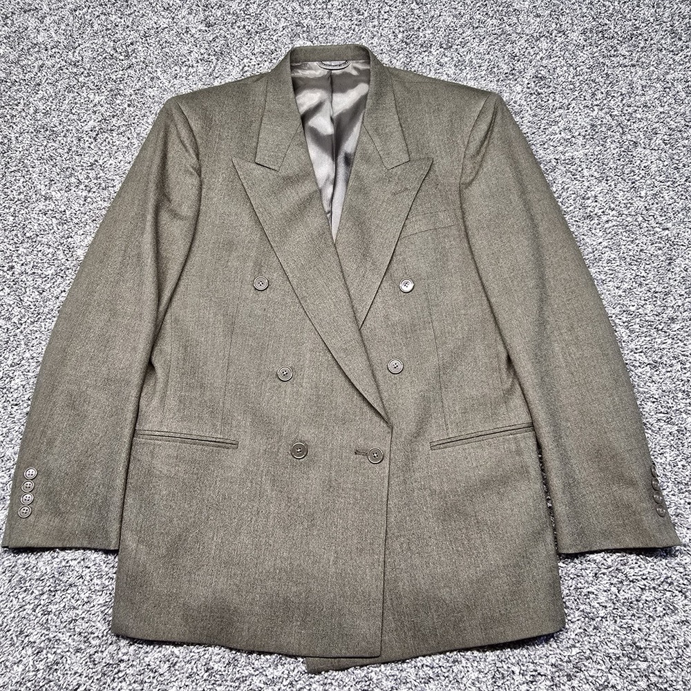 Christian Dior Monsieur Double Breasted Blazer Men Size 41R Brown